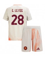 AS Roma Enzo Le Fee #28 Venkovní dres pro děti 2024-25 Krátký Rukáv (+ trenýrky)